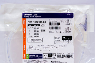 Abbott 1007948-28 Omnilink .018 Biliary Stnt System 8.0 x 28mm, 135mm (x)